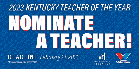 Nominations for 2023 Kentucky Teacher of the Year are open