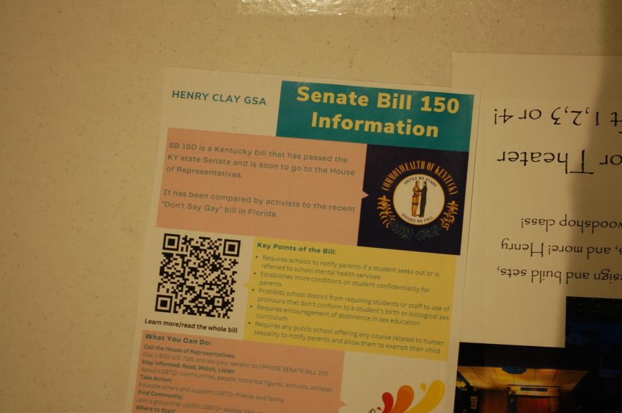 GSA Club hosts event to call attention to Senate Bill 150