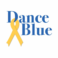 The DanceBlue organization displays a yellow ribbon symbolizing pediatric cancer.