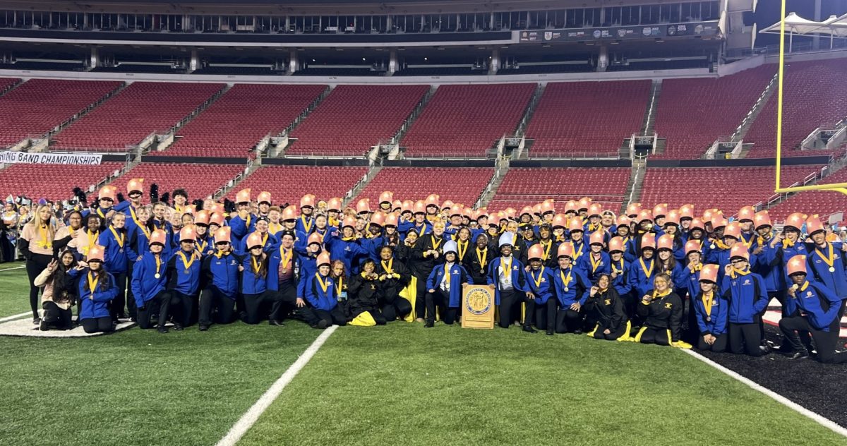 HC Marching Band at the state tournament at Louisville University.