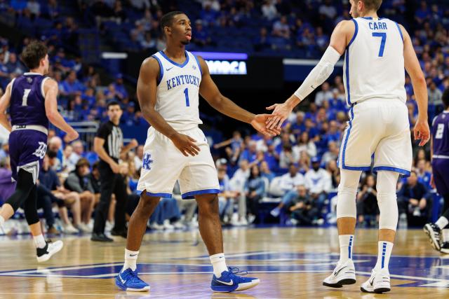 The Kentucky Men's Basketball team played against Kentucky Wesleyan in an exhibition game prior to the start of the regular season.