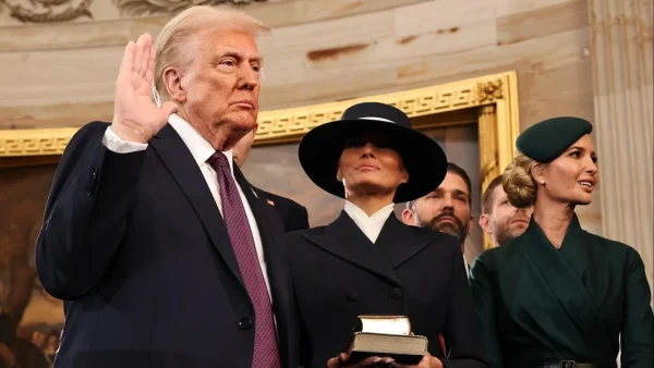 President Trump took the oath of office inside of the U.S. Capitol Building rotunda on January 20, 2025. 