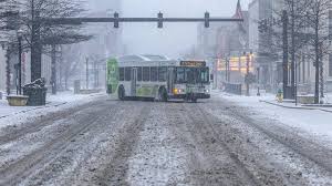 Snow storms prevent buses from driving safely to school.