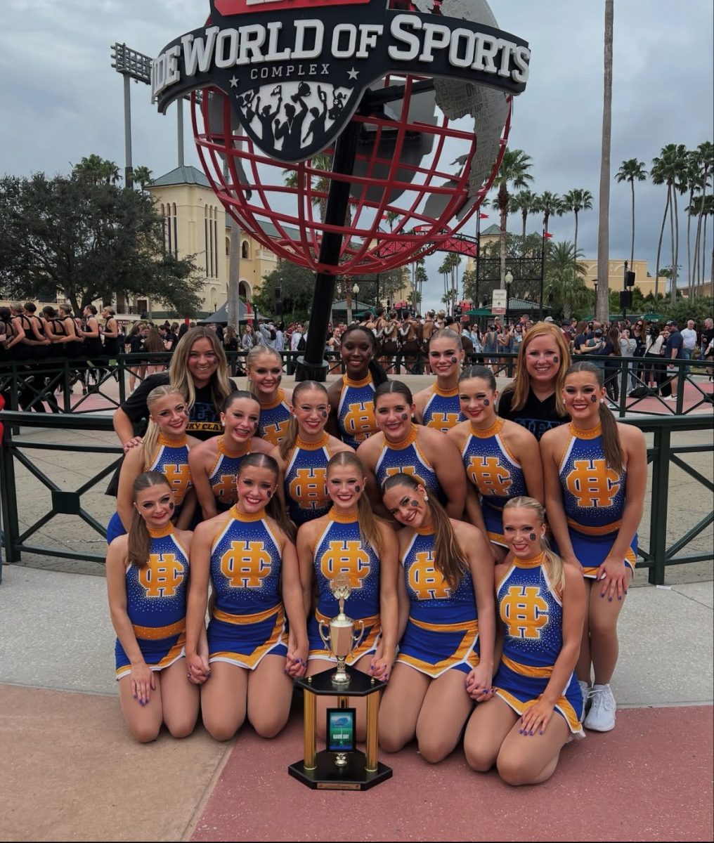 HC Dance team celebrates their achievement at UDA Nationals.