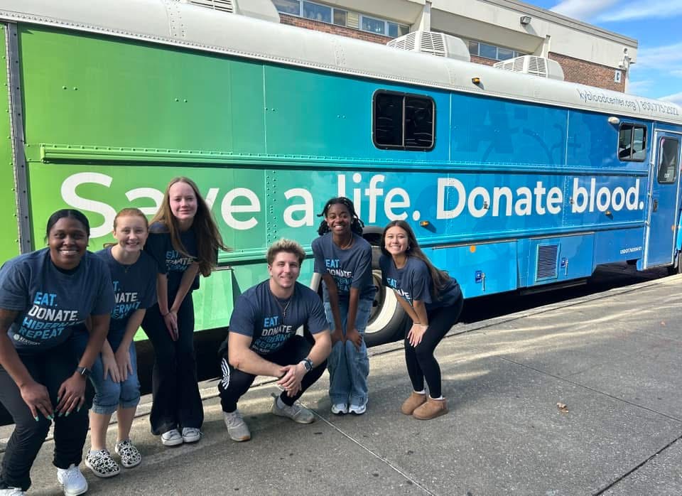 As a member of Student Council, Henderson-Louis helped organize the blood drive at HC. 
