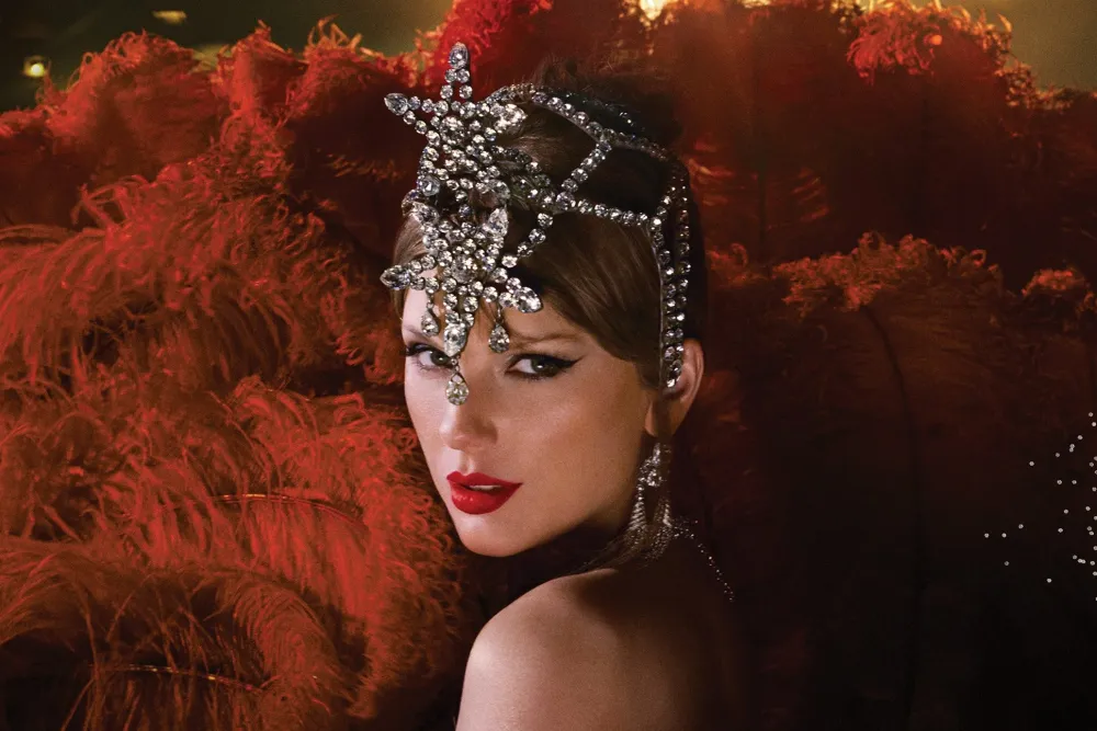 Taylor Swift cover for her album "The Life of a Showgirl."