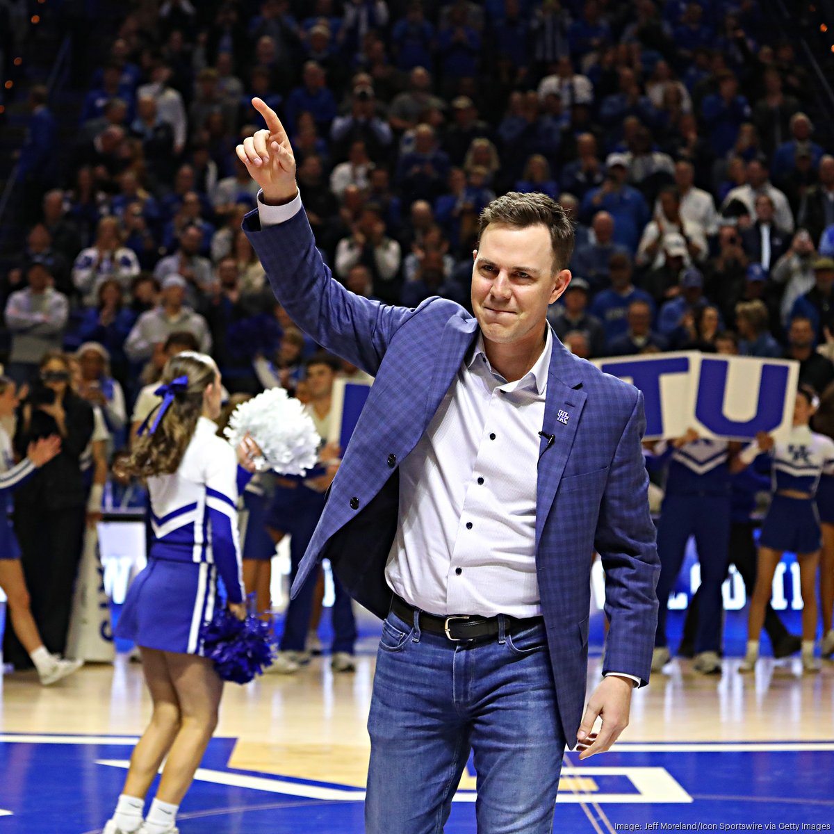 Will Stein made an appearance at the Kentucky Men's Basketball Game after being announced as the football team's head coach.