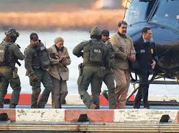 Venezuela President Nicolás Maduro in the custody of US forces.