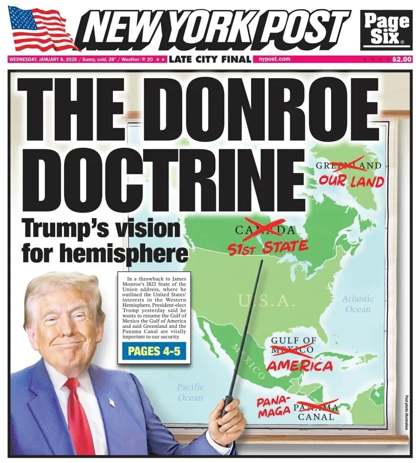 Donald Trump's foreign policy initiatives largely stem from a desire to expand U.S. influence in the American continents.