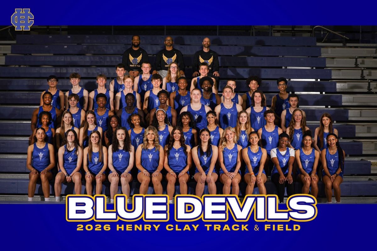 HC Track and Field team led by Head Coach Gay.