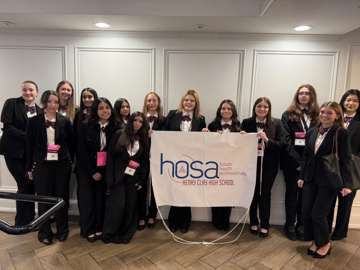 The HOSA club at their first state conference. 