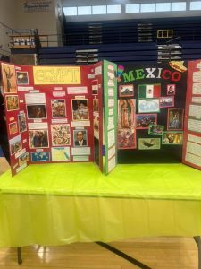 This year's culture fair consisted of various educational tables and displays.